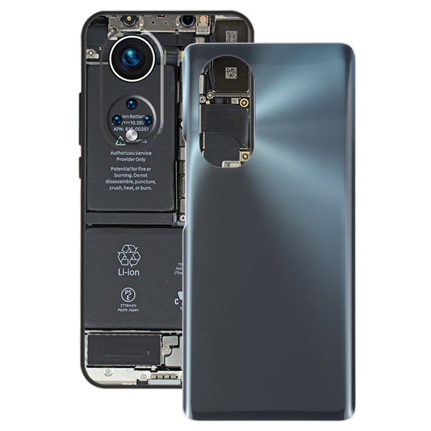 For Honor 50 Battery Back Cover(Cyan)