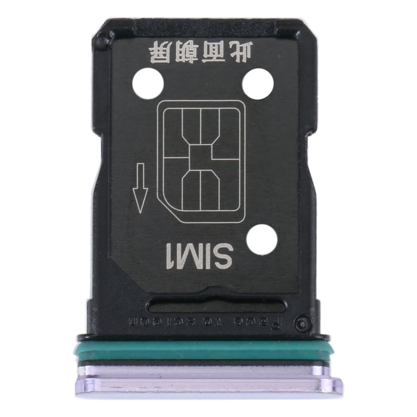 For OPPO Reno4 5G SIM Card Tray + SIM Card Tray (Purple)