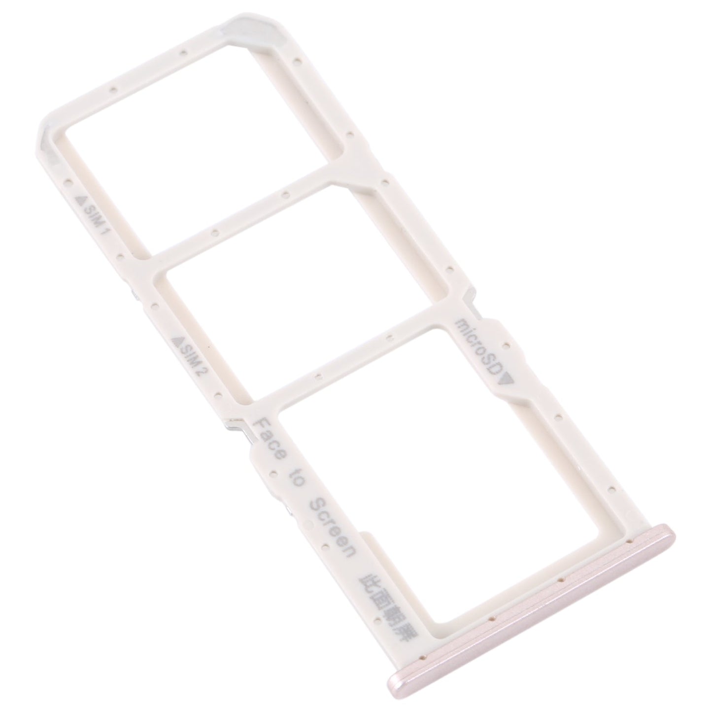 For OPPO A73 4G / F17 / A93 4G / A73 5G SIM Card Tray + SIM Card Tray + Micro SD Card Tray (Gold)