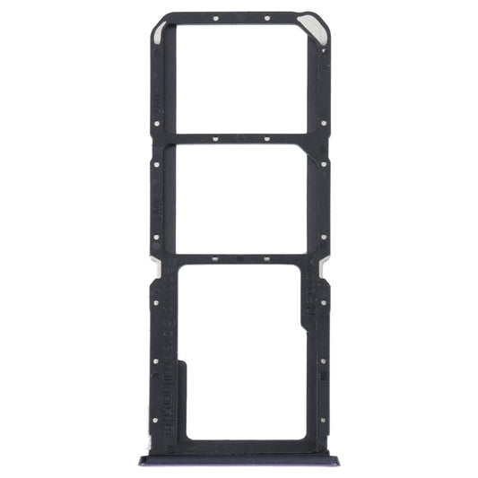 For OPPO Reno5 Lite / Reno5 F / A94 4G SIM Card Tray + SIM Card Tray + Micro SD Card Tray (Purple)