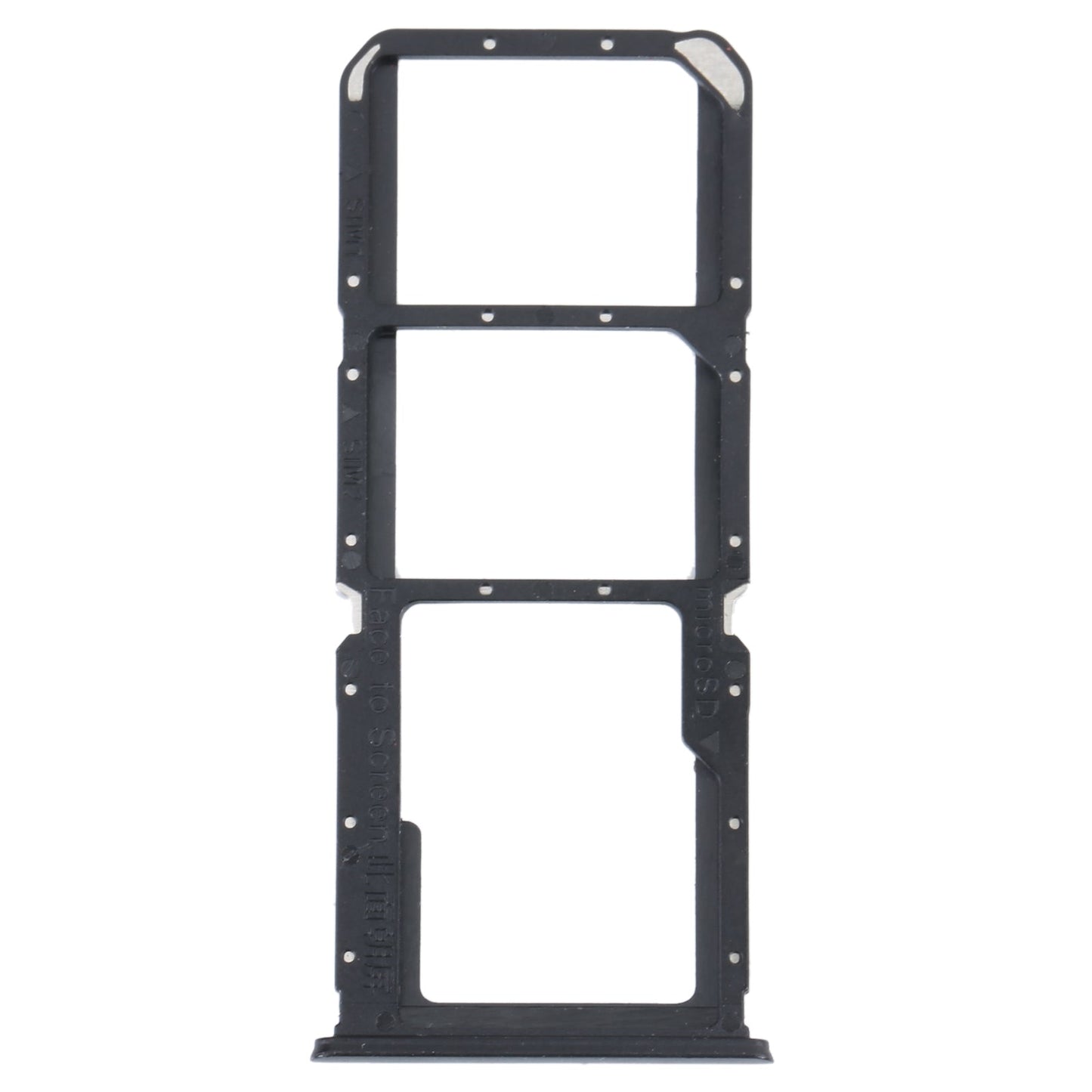 For OPPO K9S SIM Card Tray + SIM Card Tray + Micro SD Card Tray (Black)