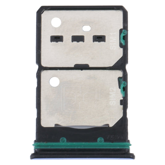 For OPPO Reno7 5G China / Reno7 5G SIM Card Tray + SIM Card Tray + Micro SD Card Tray (Blue)
