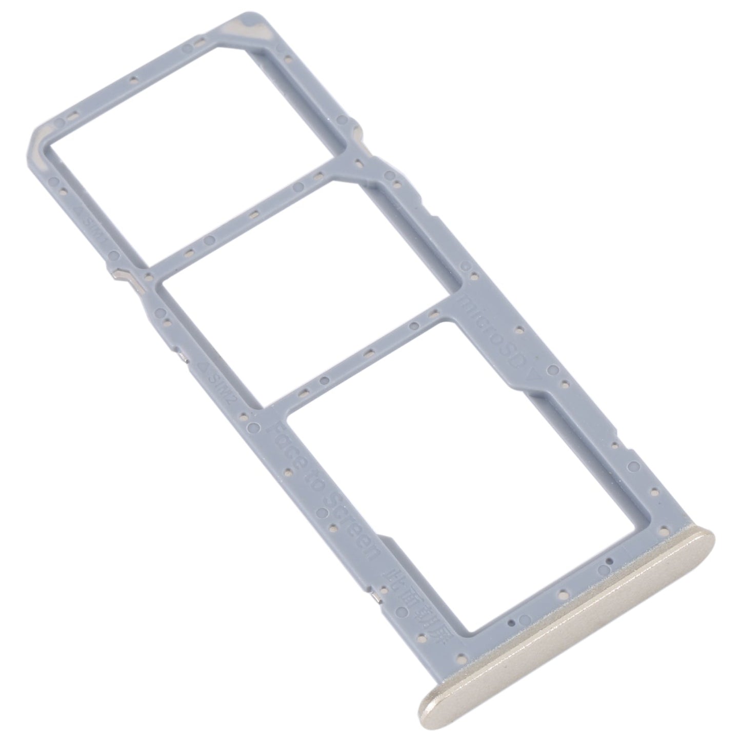 For OPPO A17 SIM Card Tray + SIM Card Tray + Micro SD Card Tray (Gold)