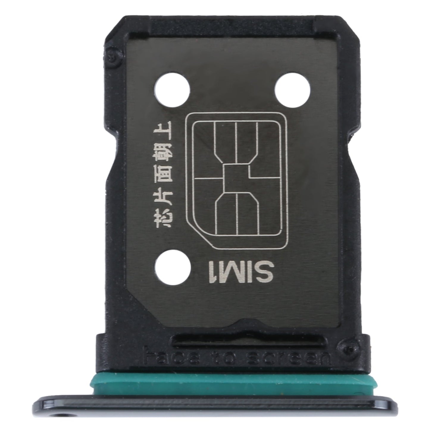 For OPPO Find N SIM Card Tray + SIM Card Tray (Black)