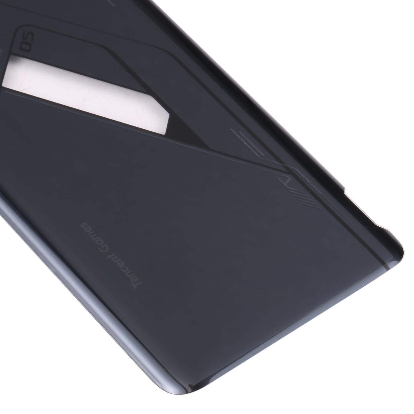 Glass Battery Back Cover for Asus ROG Phone 5s Pro ZS676KS(Black)
