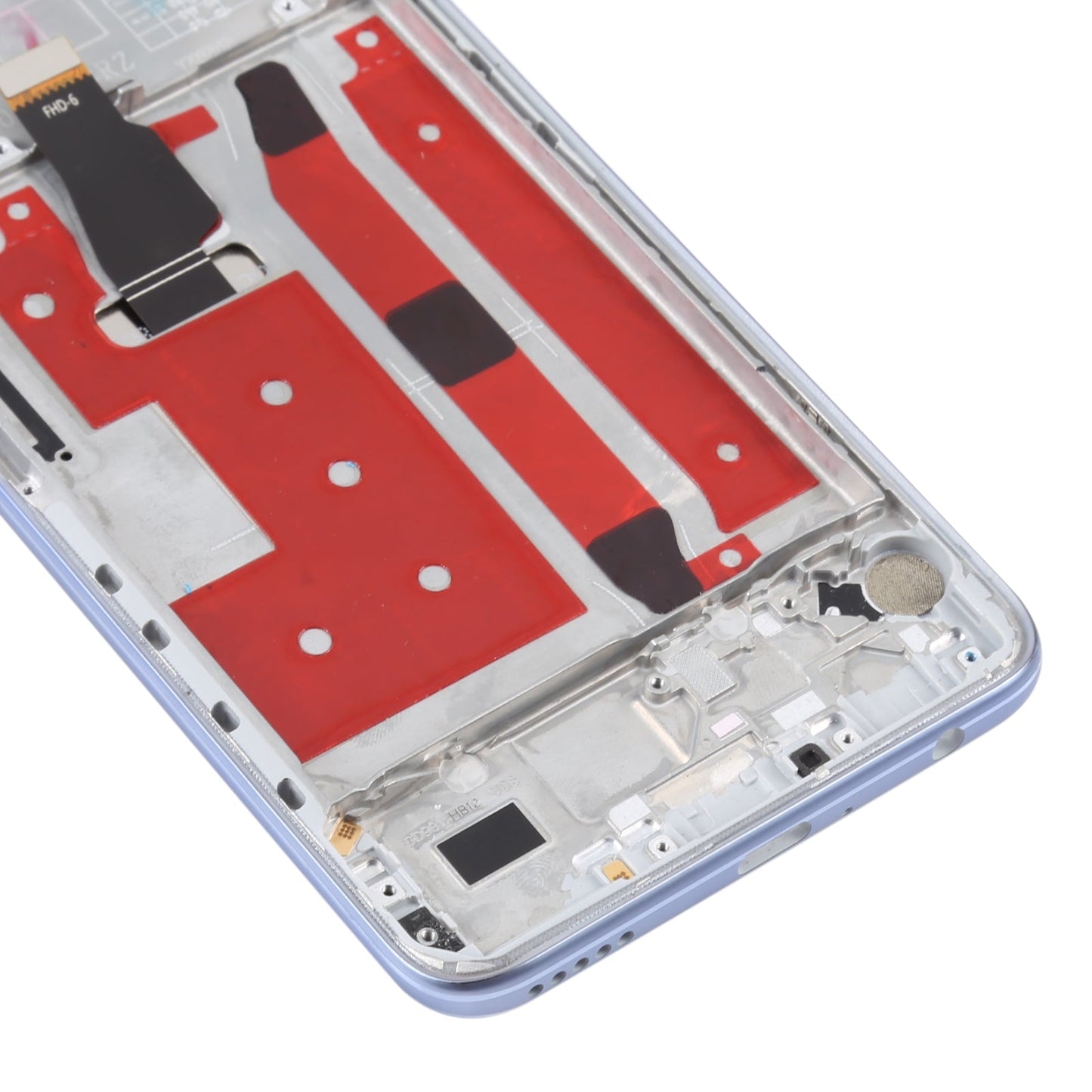 Original LCD Screen For Huawei Nova 7 SE / Honor 30S Digitizer Full Assembly with Frame(Silver)