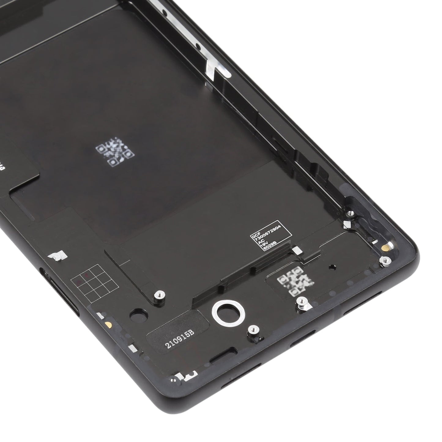 For Google Pixel 6 Battery Back Cover with Middle Frame(Black)