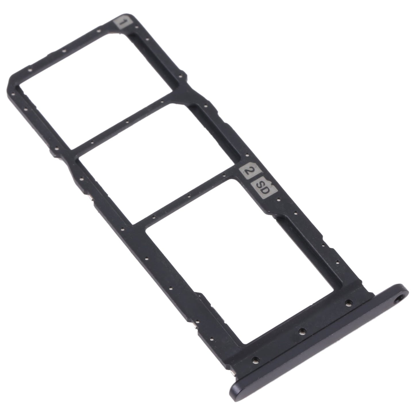 For Asus Zenfone 8 Flip ZS672KS SIM Card Tray + SIM Card Tray + Micro SD card tray (Grey)