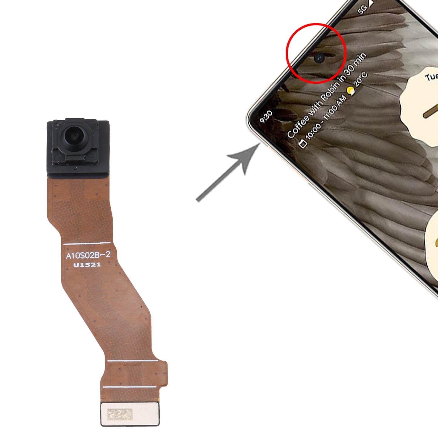 For Google Pixel 7 Pro Original Front Facing Camera