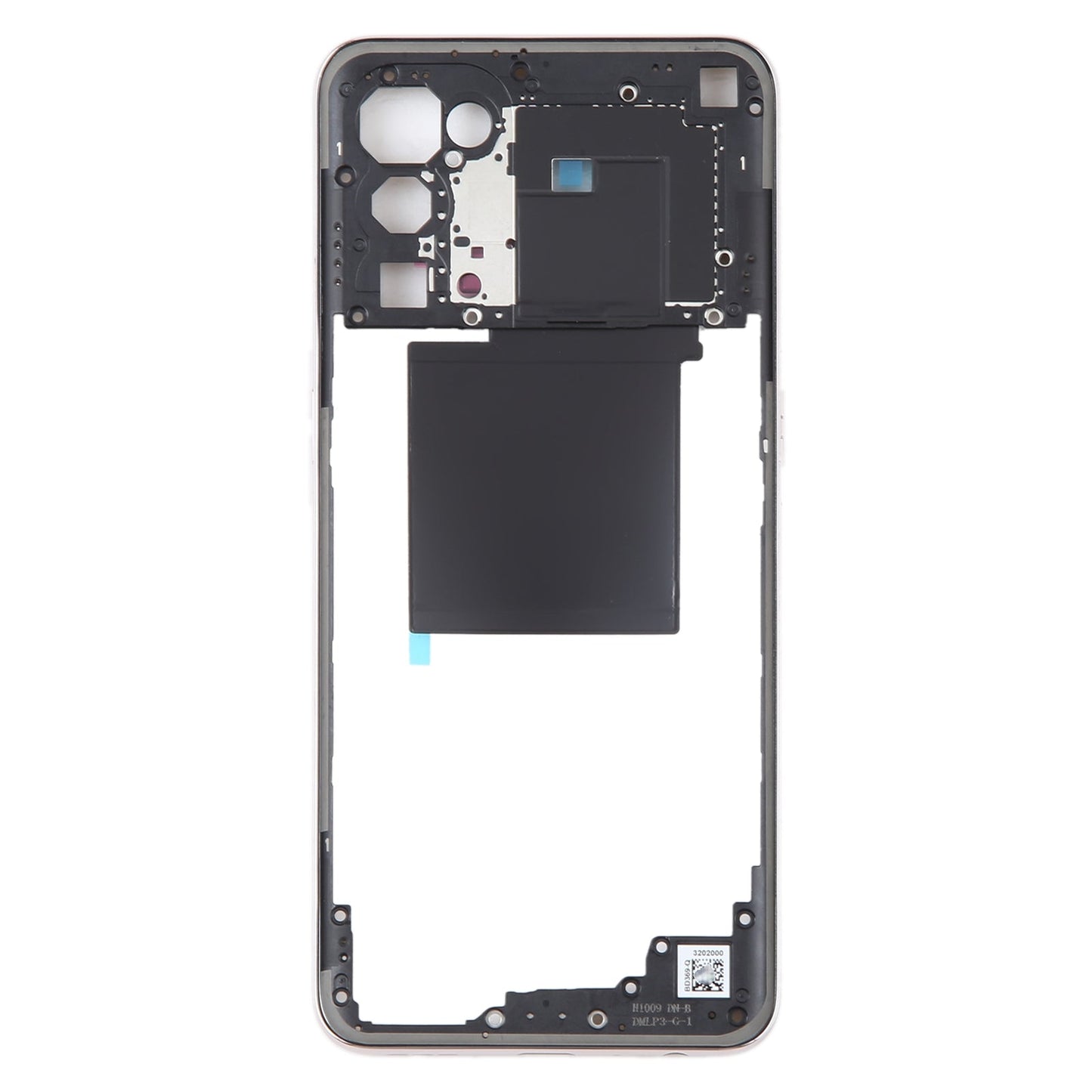 For OPPO Reno5 5G Original Middle Frame Bezel Plate (Gold)