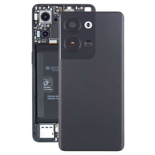 For OPPO Reno9 Original Battery Back Cover with Camera Lens Cover(Black)