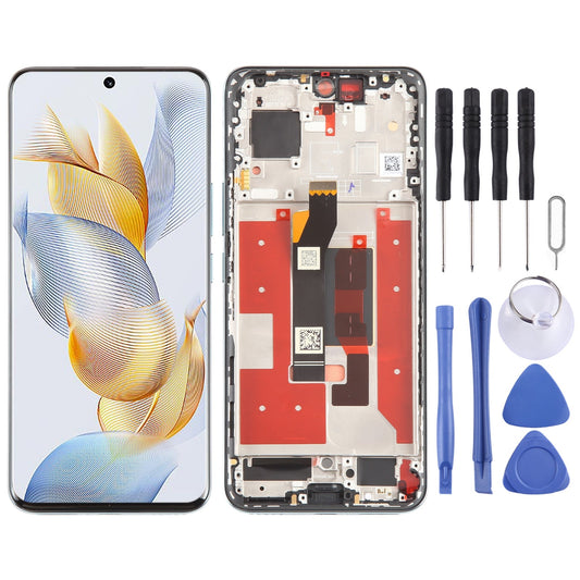 For Honor 90 Original LCD Screen Digitizer Full Assembly with Frame (Blue)