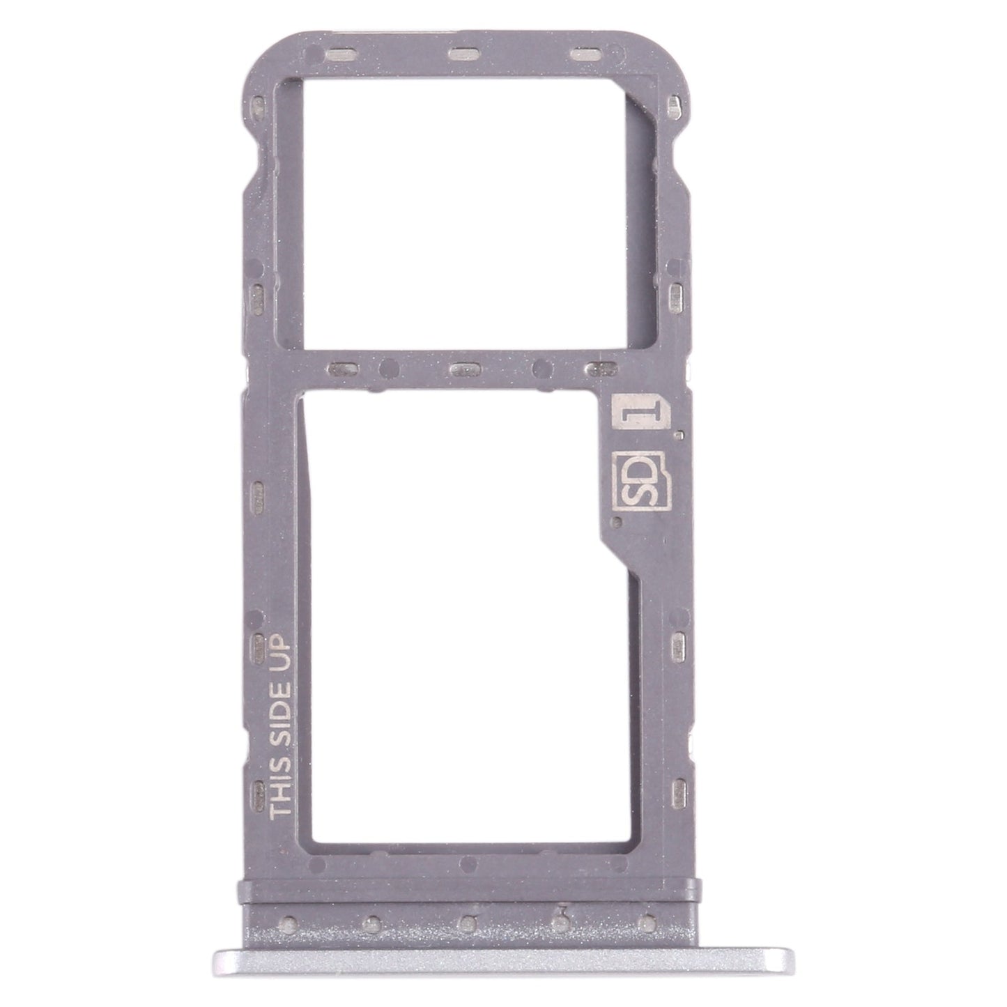 For Motorola Moto G Power 2021 SIM Card Tray + Micro SD Card Tray (Silver)