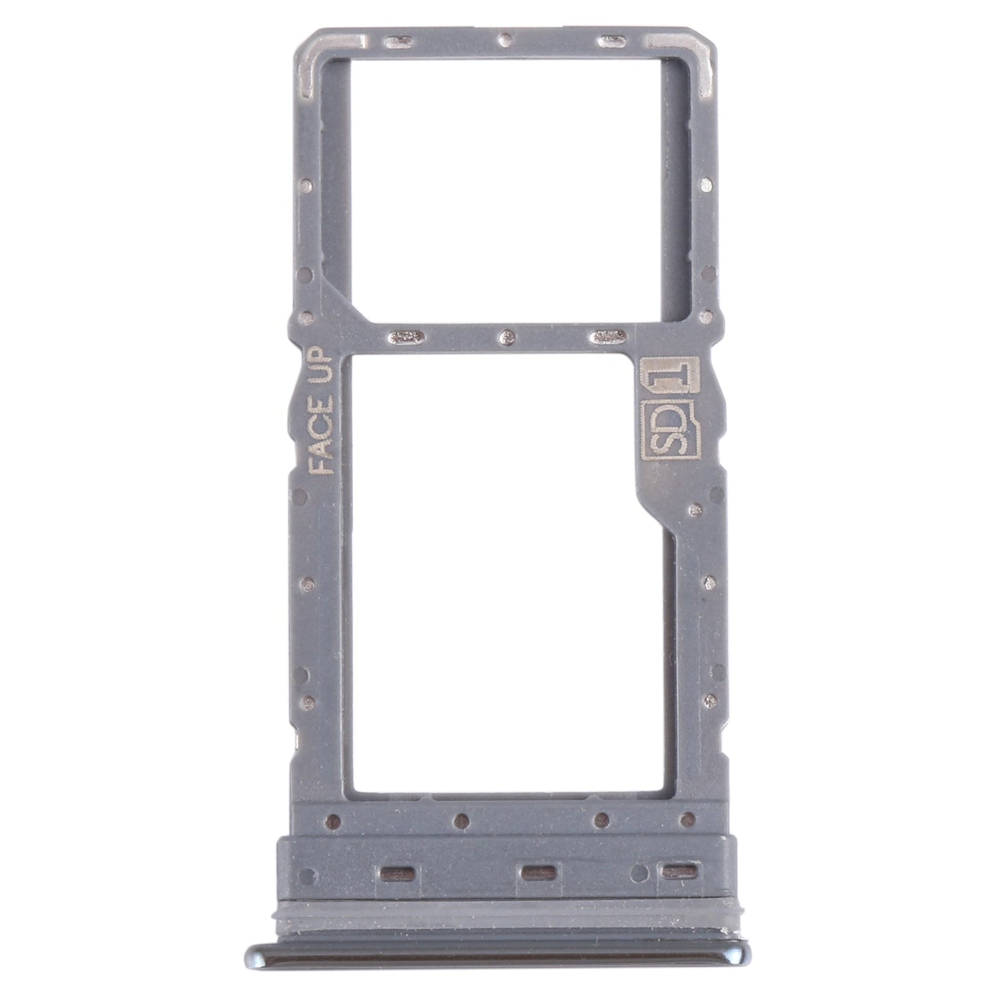 For Motorola Moto G Stylus 2021 SIM Card Tray + Micro SD Card Tray (Silver)