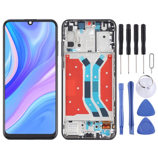 LCD Screen and Digitizer Full Assembly With Frame for Huawei P Smart S (Black)
