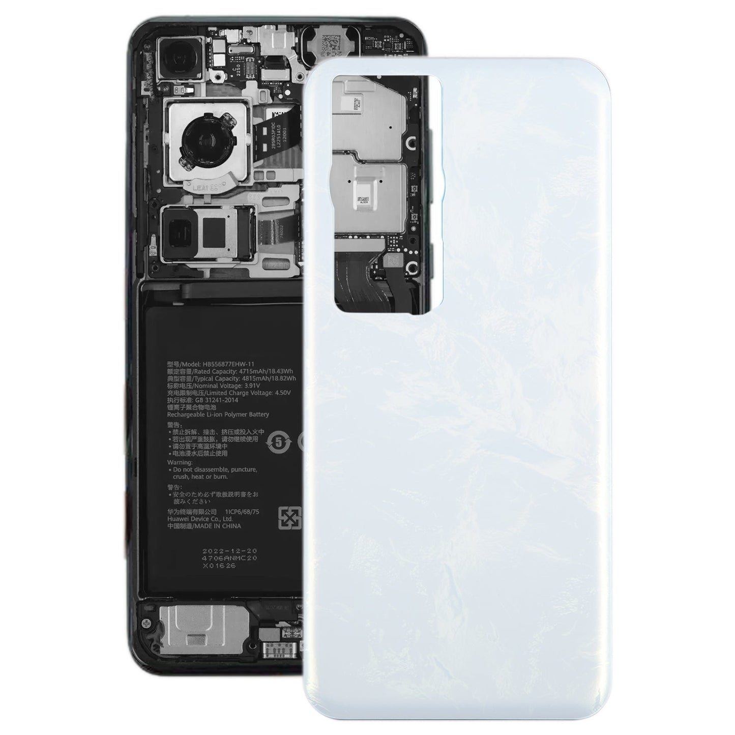 For Huawei P60 Pro Battery Back Cover(White)
