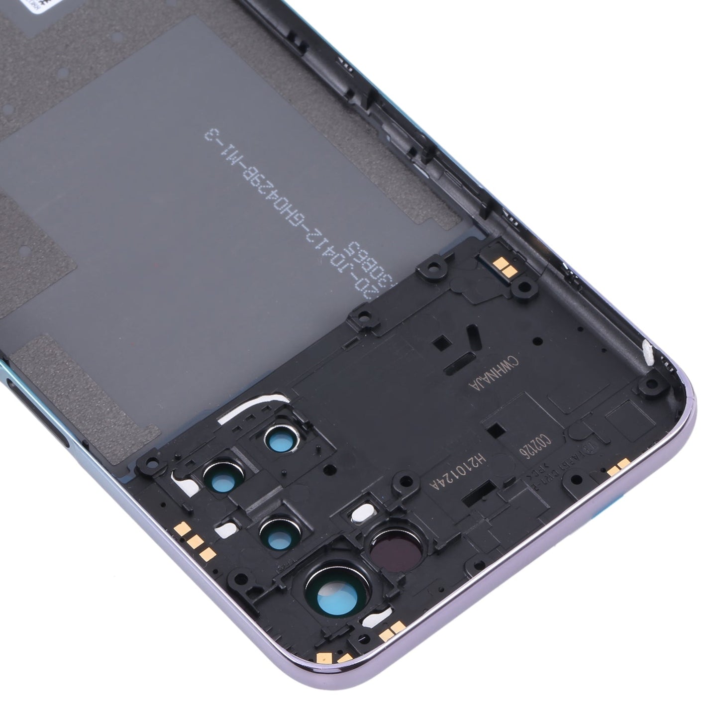 For OPPO A93 5G Battery Back Cover with Middle Frame(Blue)