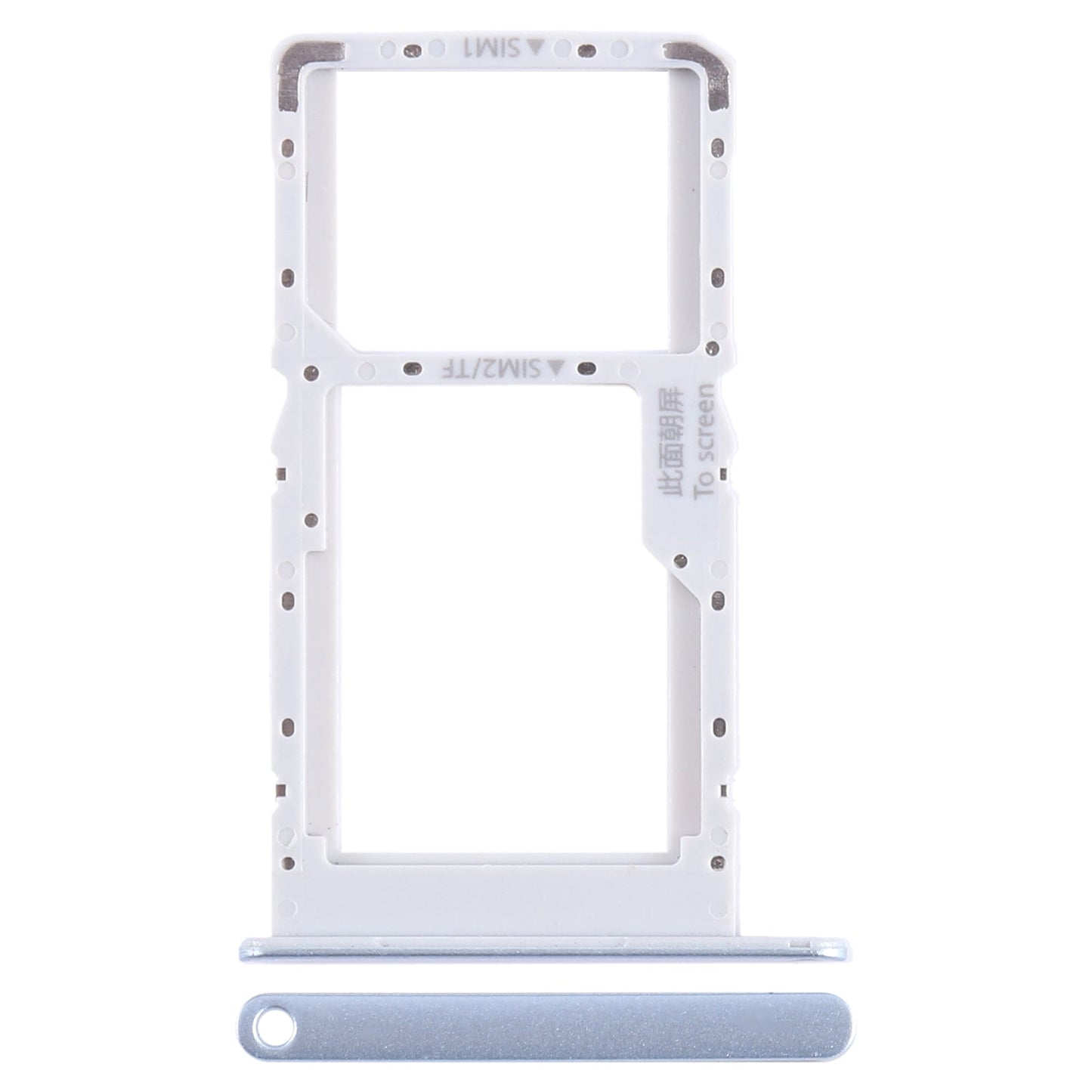 For Huawei Enjoy 60Z SIM + SIM / Micro SD Card Tray (Blue)