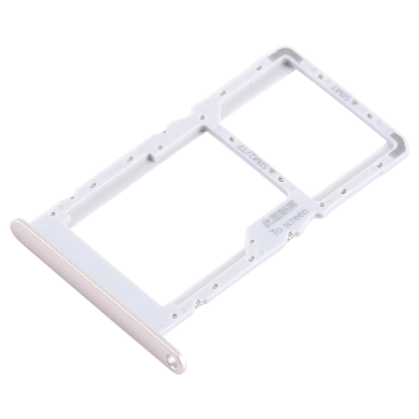 For Huawei Enjoy 60 SIM + SIM / Micro SD Card Tray (Gold)