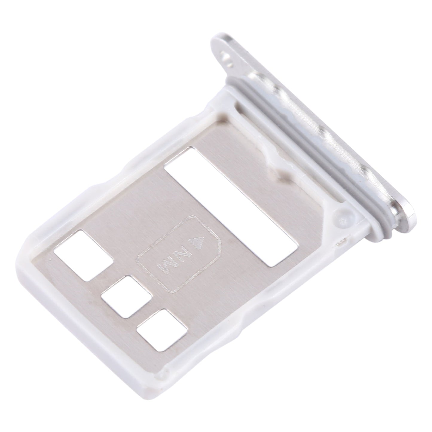 For Huawei P60 Pro SIM + NM Card Tray (Silver)