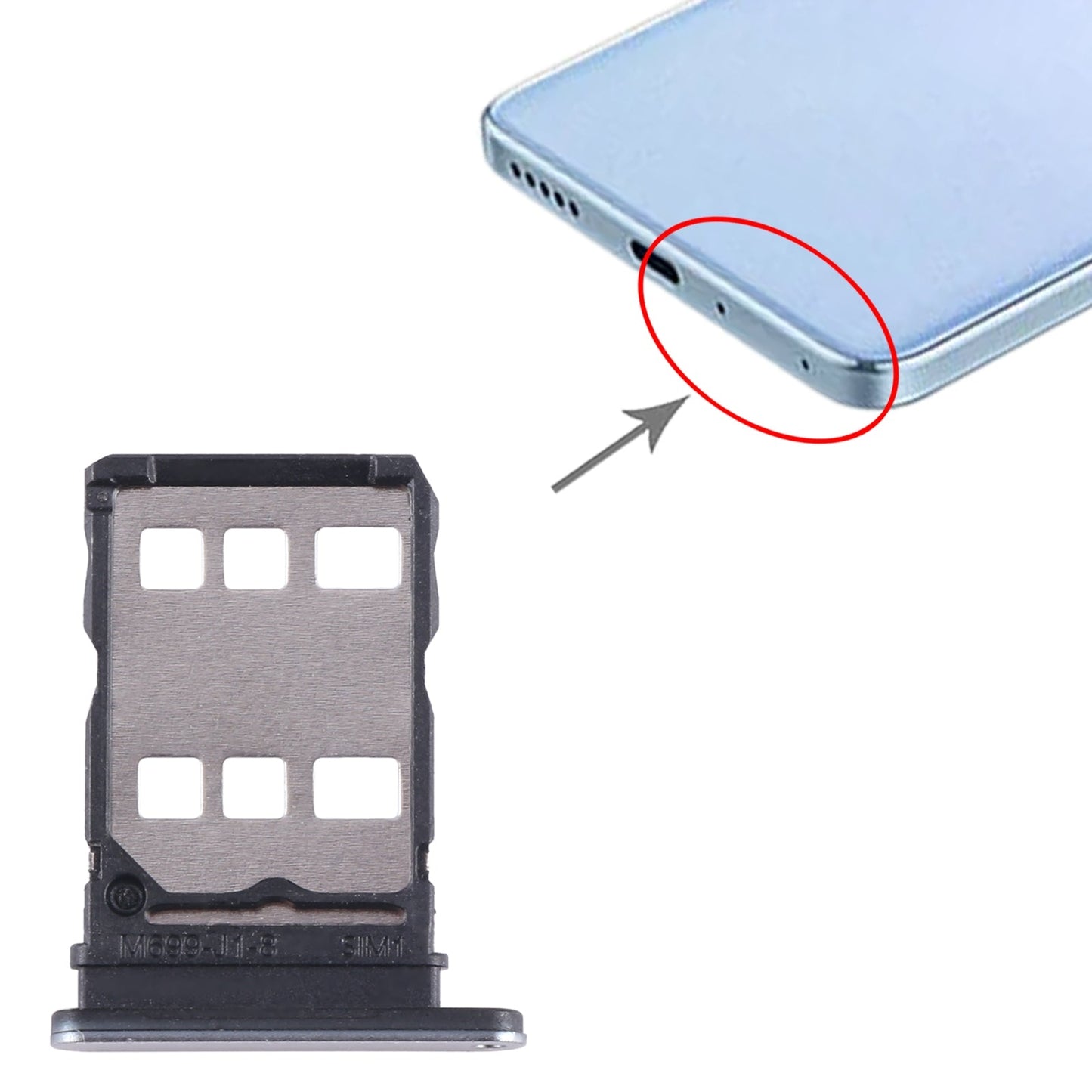 For Huawei Enjoy 50 Pro SIM Card Tray (Gold)