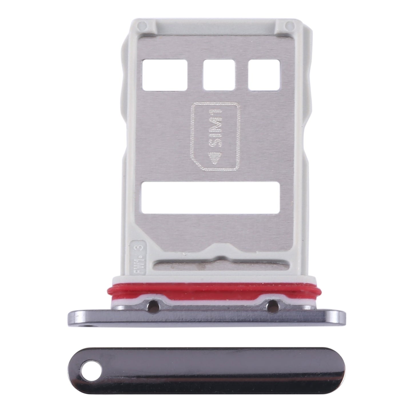 For Huawei Mate 50 SIM + NM Card Tray (Black)