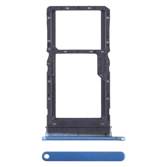 For Honor Play6T SIM + SIM / Micro SD Card Tray (Blue)