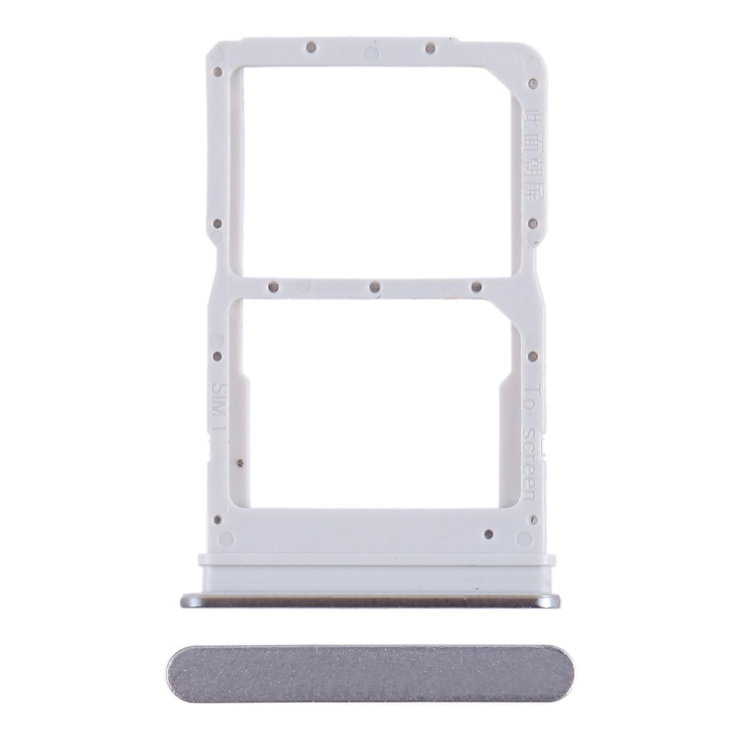 For Honor X8 SIM + SIM Card Tray (Silver)