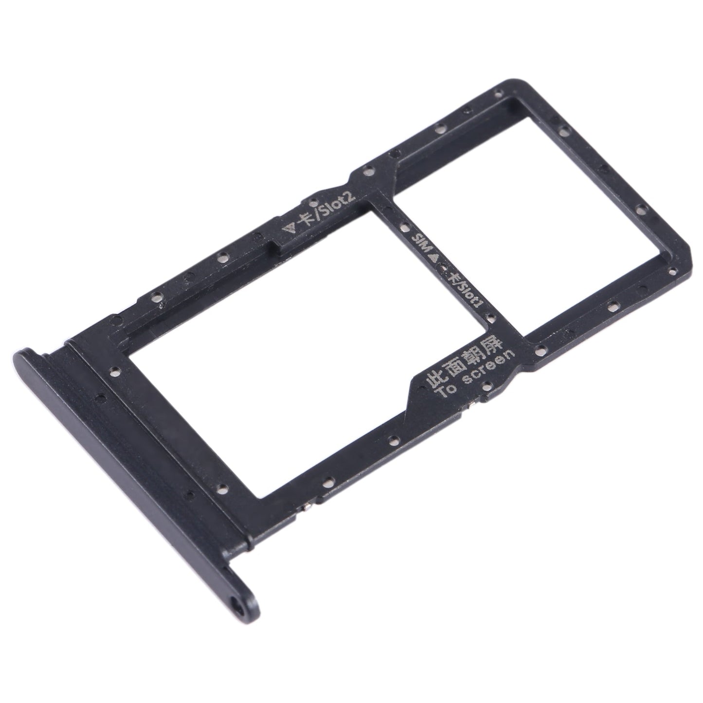 For Honor Play 20A SIM + SIM / Micro SD Card Tray (Black)