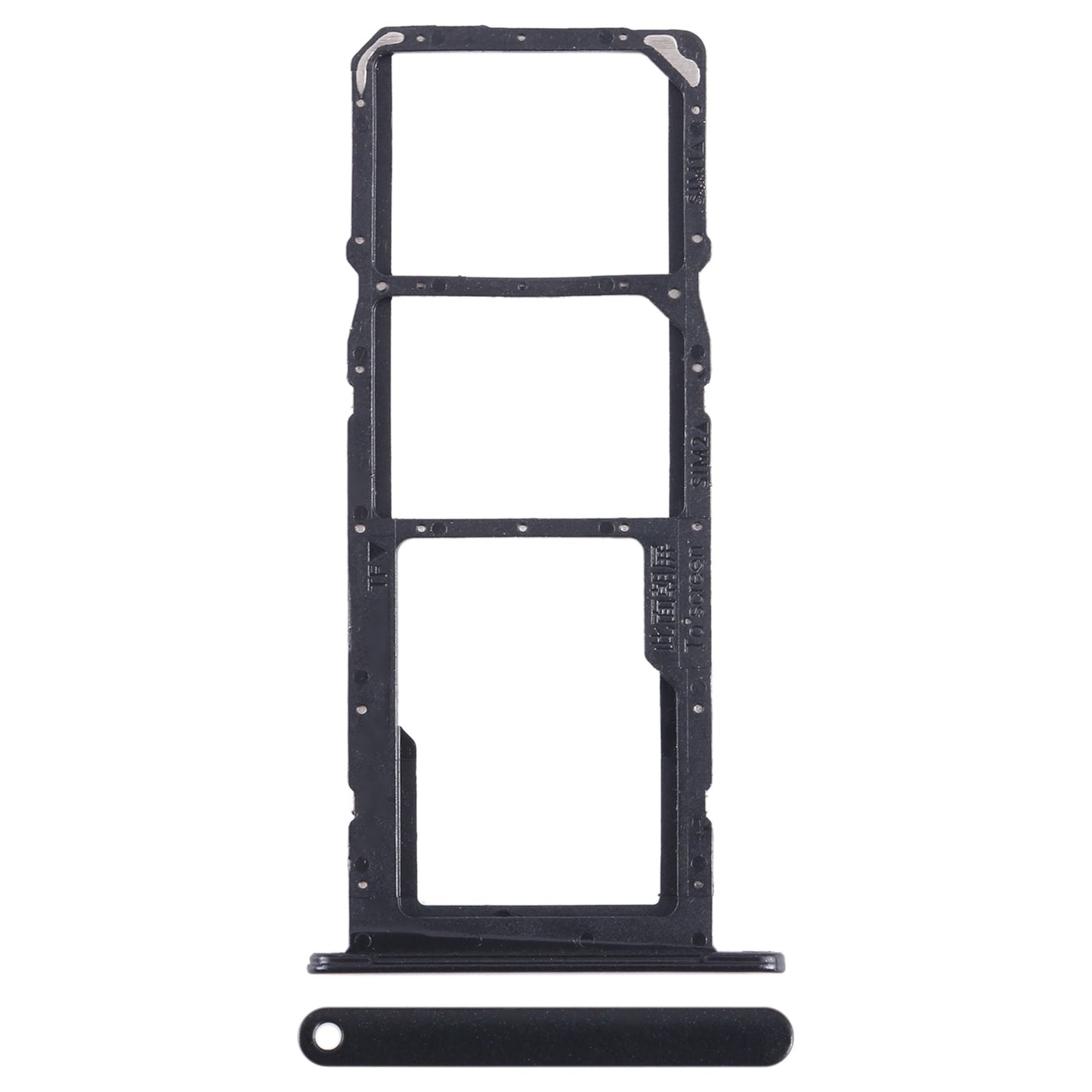 For Honor 20 SE SIM + SIM + Micro SD Card Tray (Black)