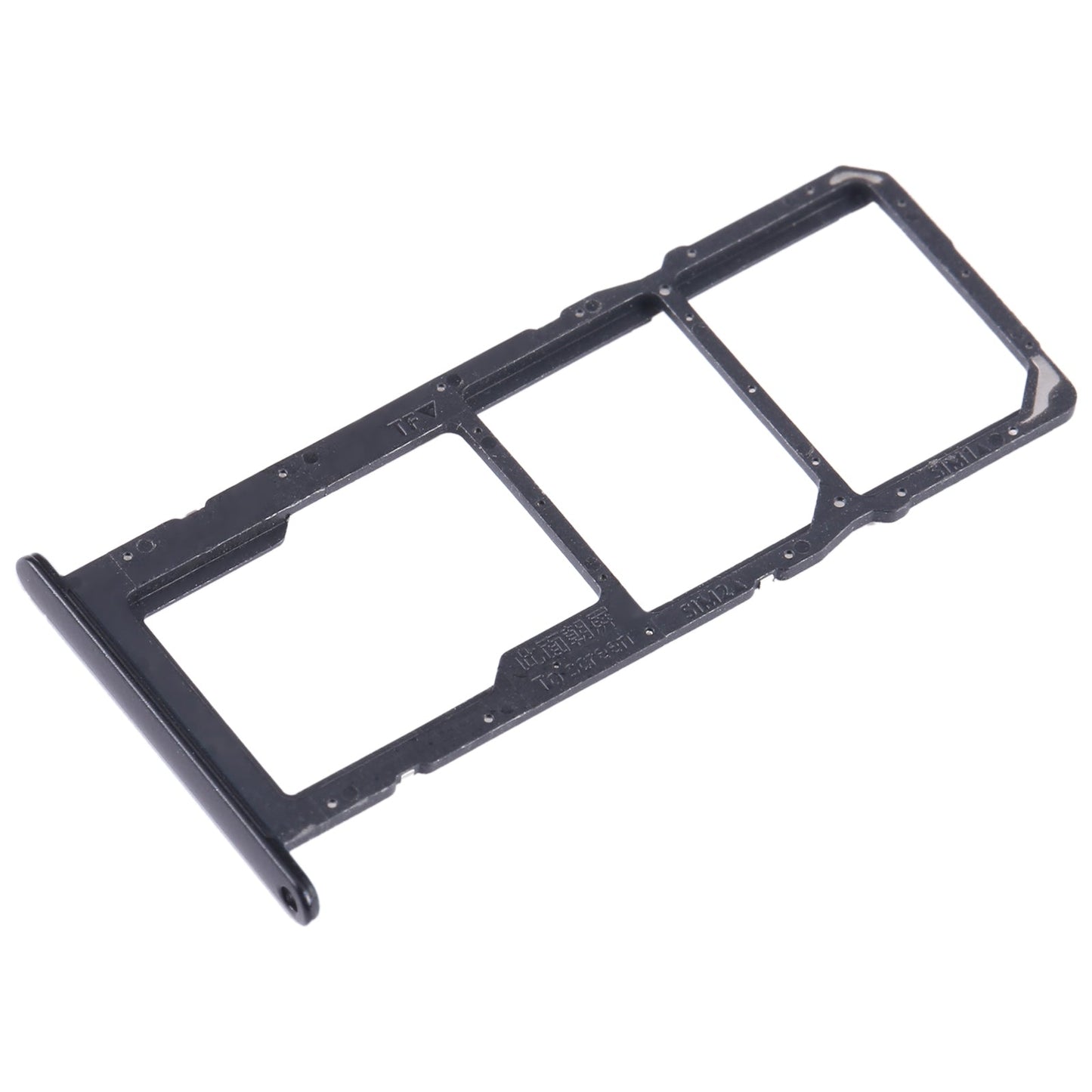 For Honor 10X Lite SIM + SIM + Micro SD Card Tray (Black)