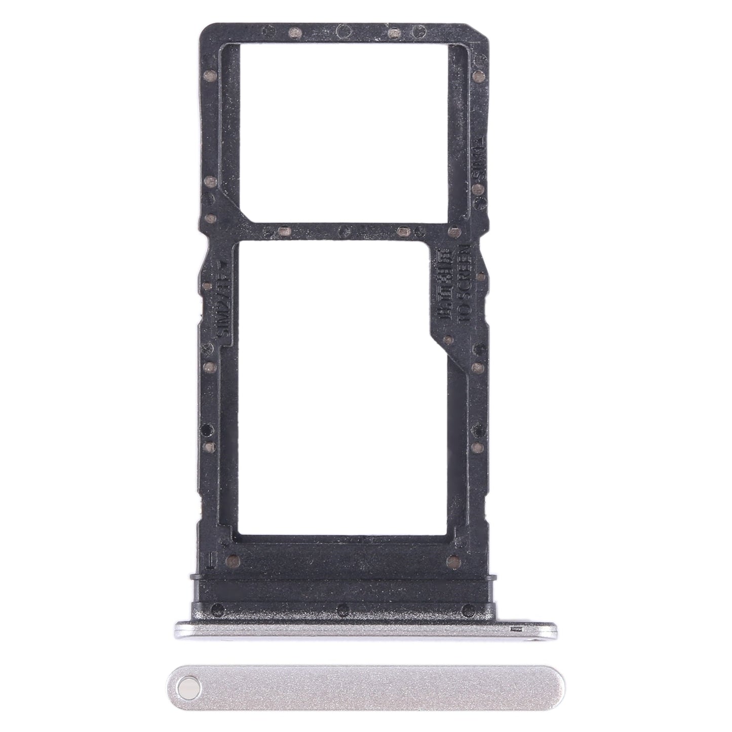 For Honor X7a SIM + SIM / Micro SD Card Tray (Silver)