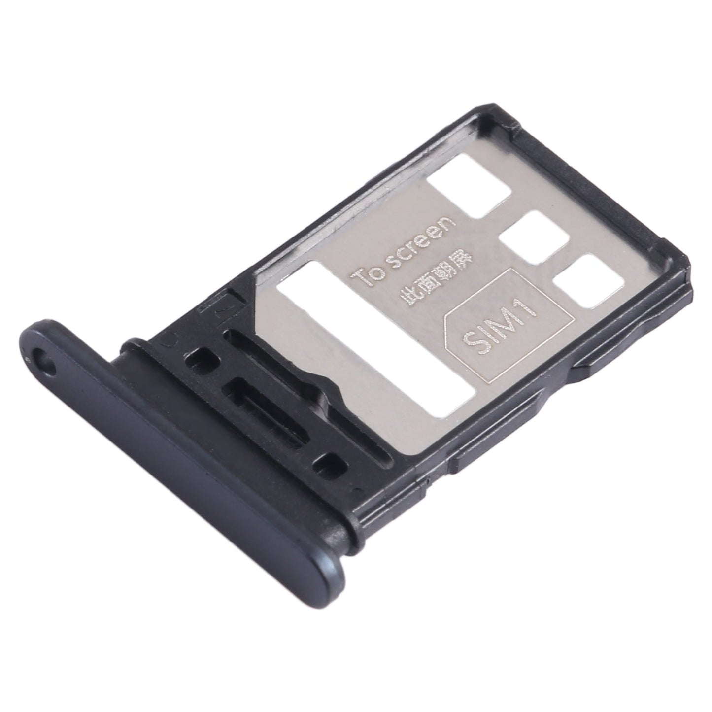 For Honor 80 Pro Flat SIM + SIM Card Tray (Black)