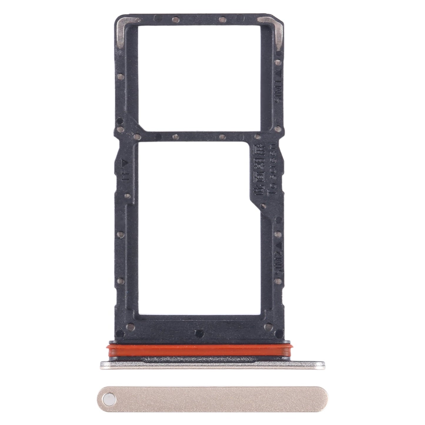 For Honor X6 SIM + SIM / Micro SD Card Tray (Gold)
