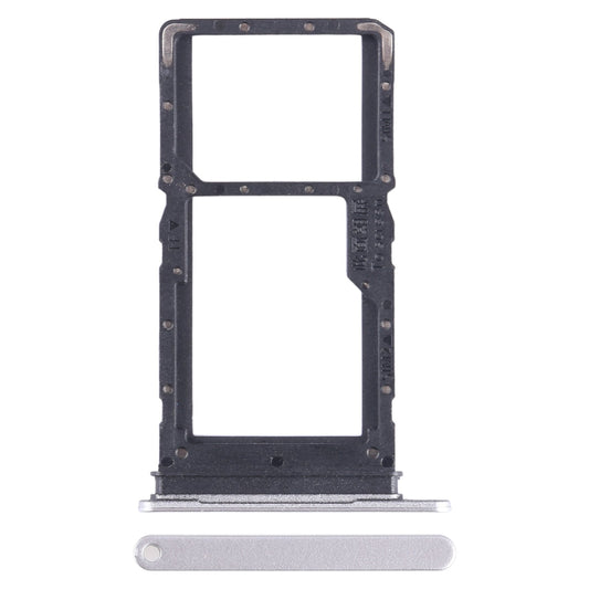 For Honor X6 SIM + SIM / Micro SD Card Tray (Silver)