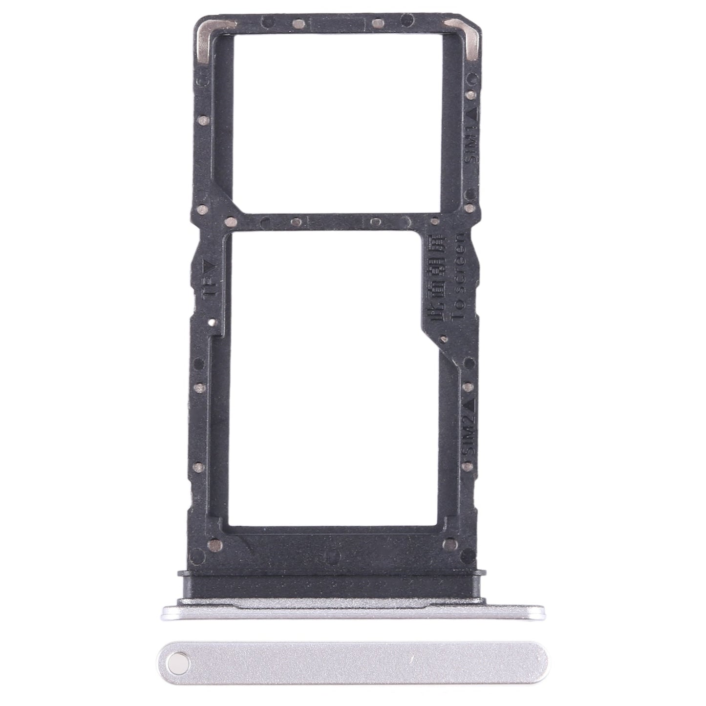 For Honor X8 5G SIM + SIM / Micro SD Card Tray (Silver)
