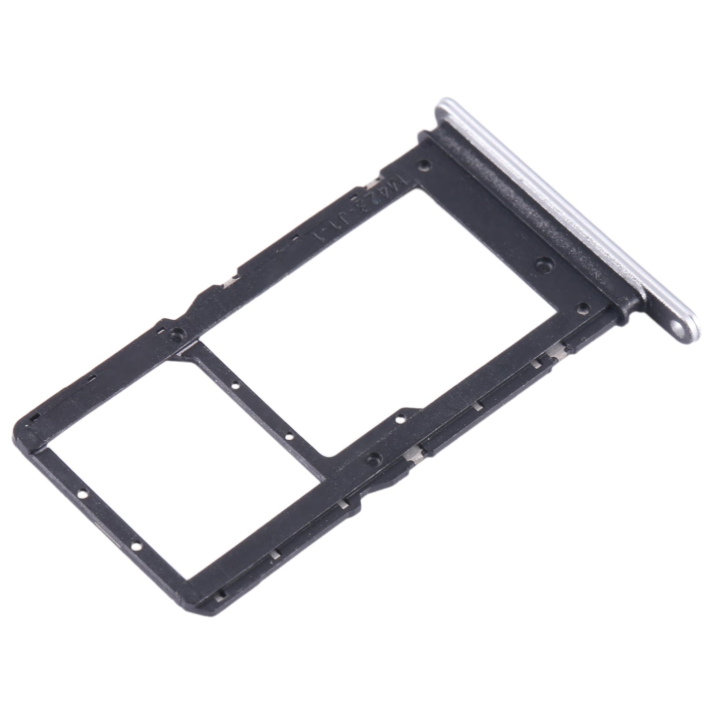 For Honor X8 5G SIM + SIM / Micro SD Card Tray (Silver)