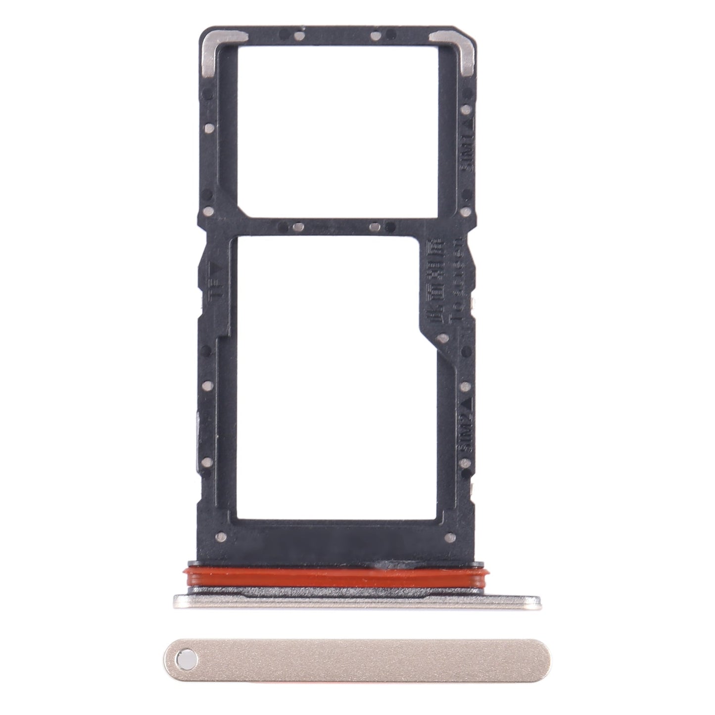 For Honor X5 SIM + SIM / Micro SD Card Tray (Gold)