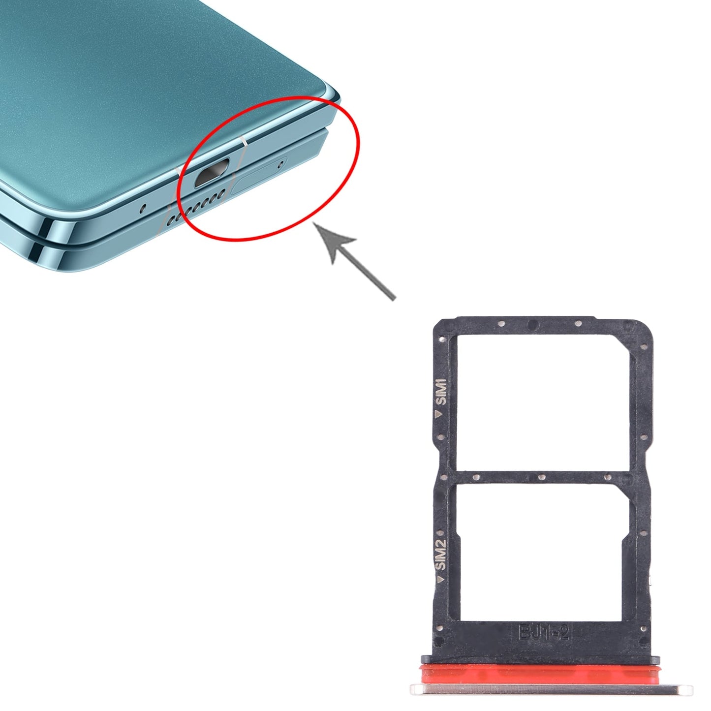 For Honor Magic V SIM + SIM Card Tray (Silver)