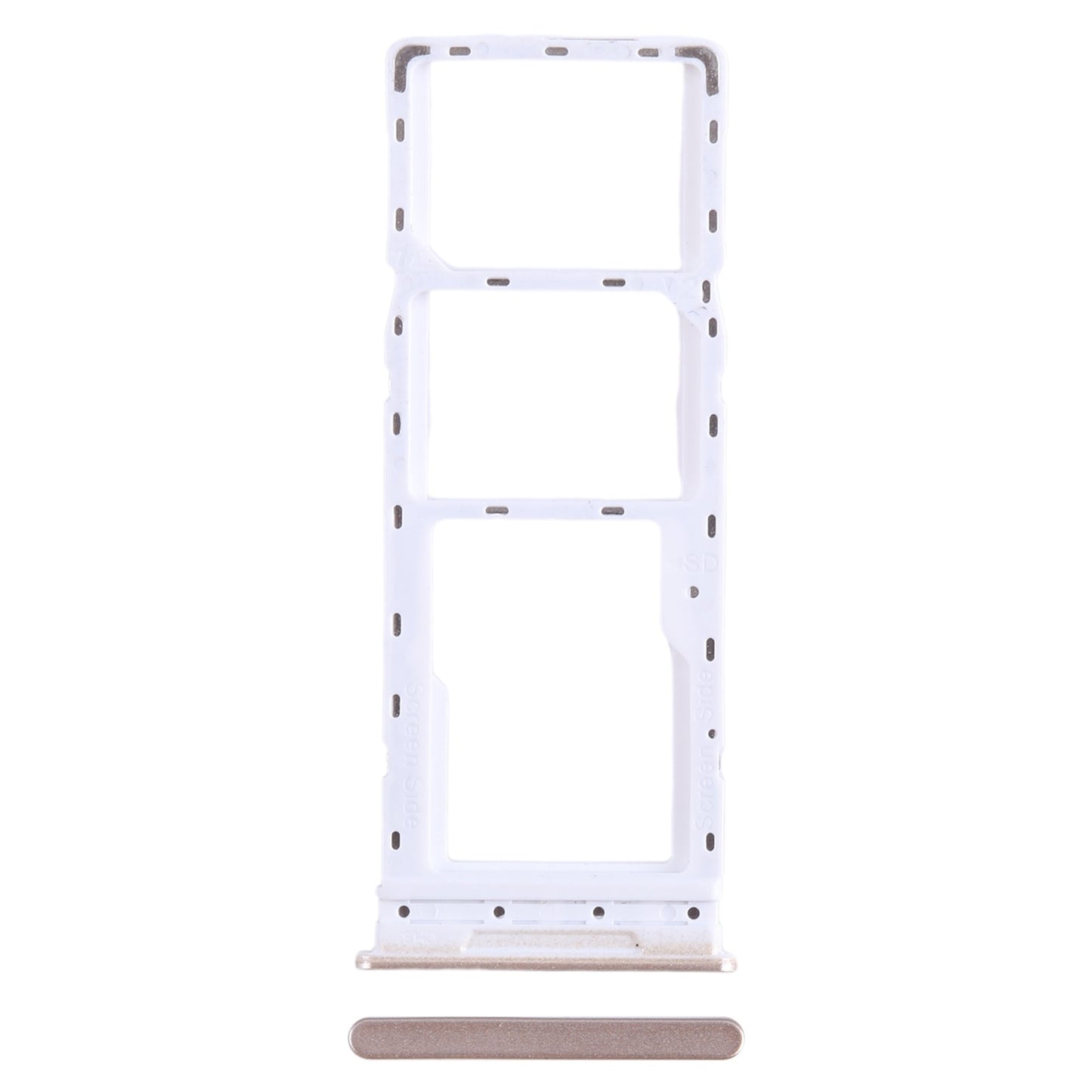 For Tecno Camon 18 SIM Card Tray + SIM Card Tray + Micro SD Card Tray (Gold)