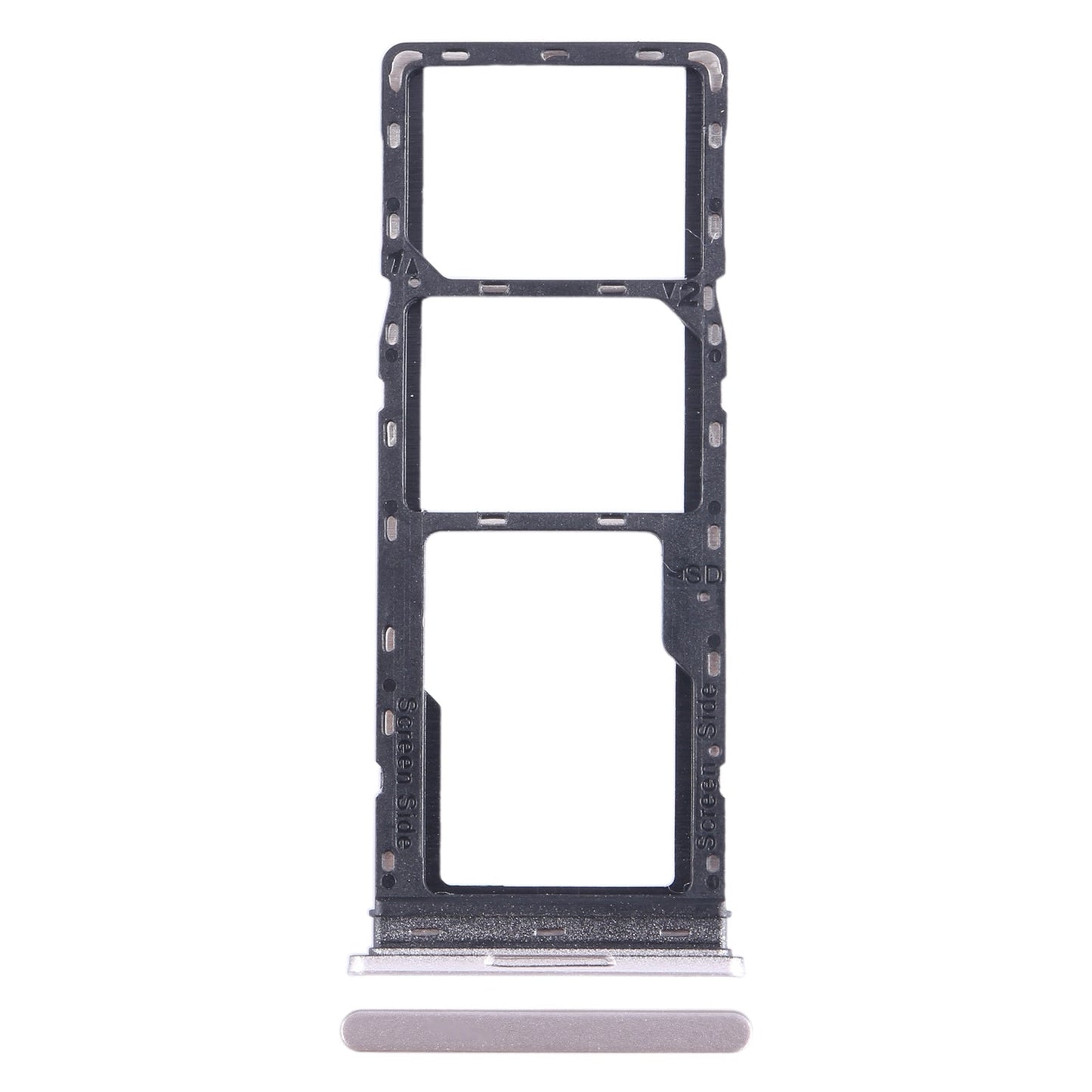 For Tecno Pop 7 Pro BF7 SIM Card Tray + SIM Card Tray + Micro SD Card Tray (Gold)
