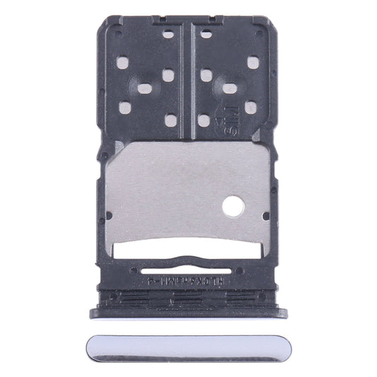 For Tecno Camon 20 Pro SIM Card Tray + Micro SD Card Tray (Silver)