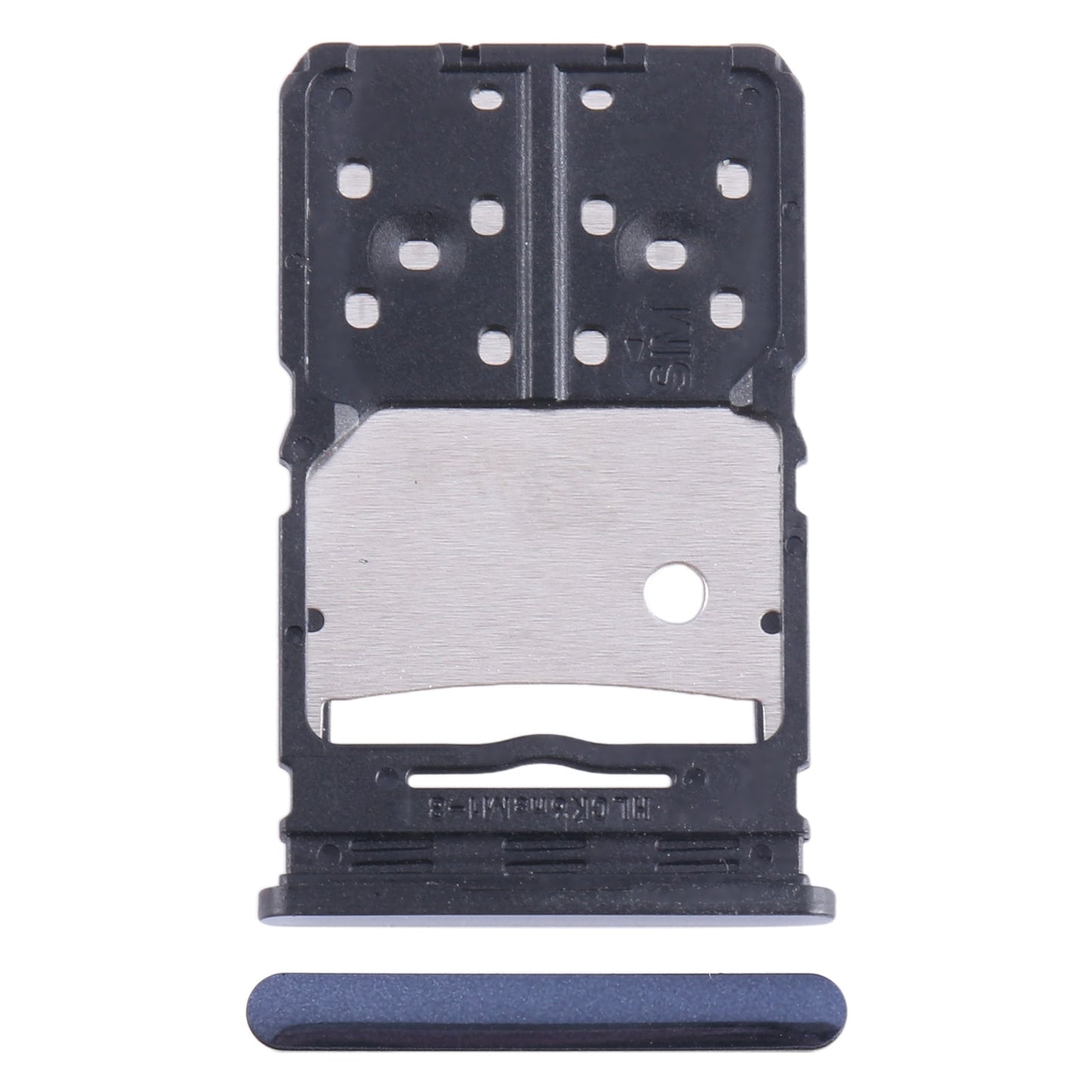 For Tecno Camon 20 Pro 5G CK6 SIM Card Tray + Micro SD Card Tray (Blue)