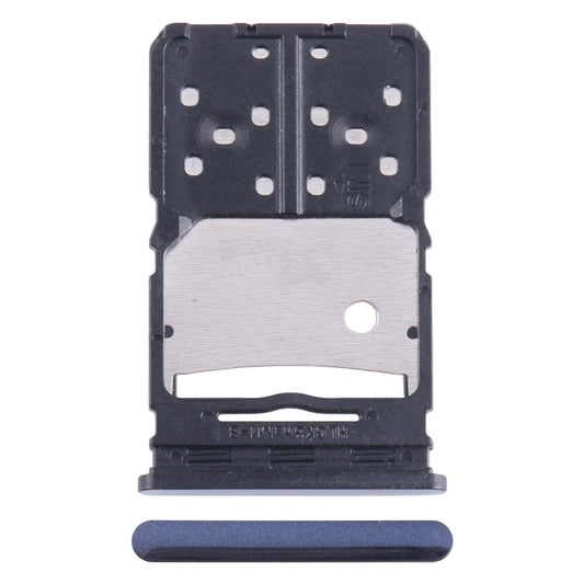 For Tecno Camon 20 Pro 5G CK6 SIM Card Tray + Micro SD Card Tray (Blue)
