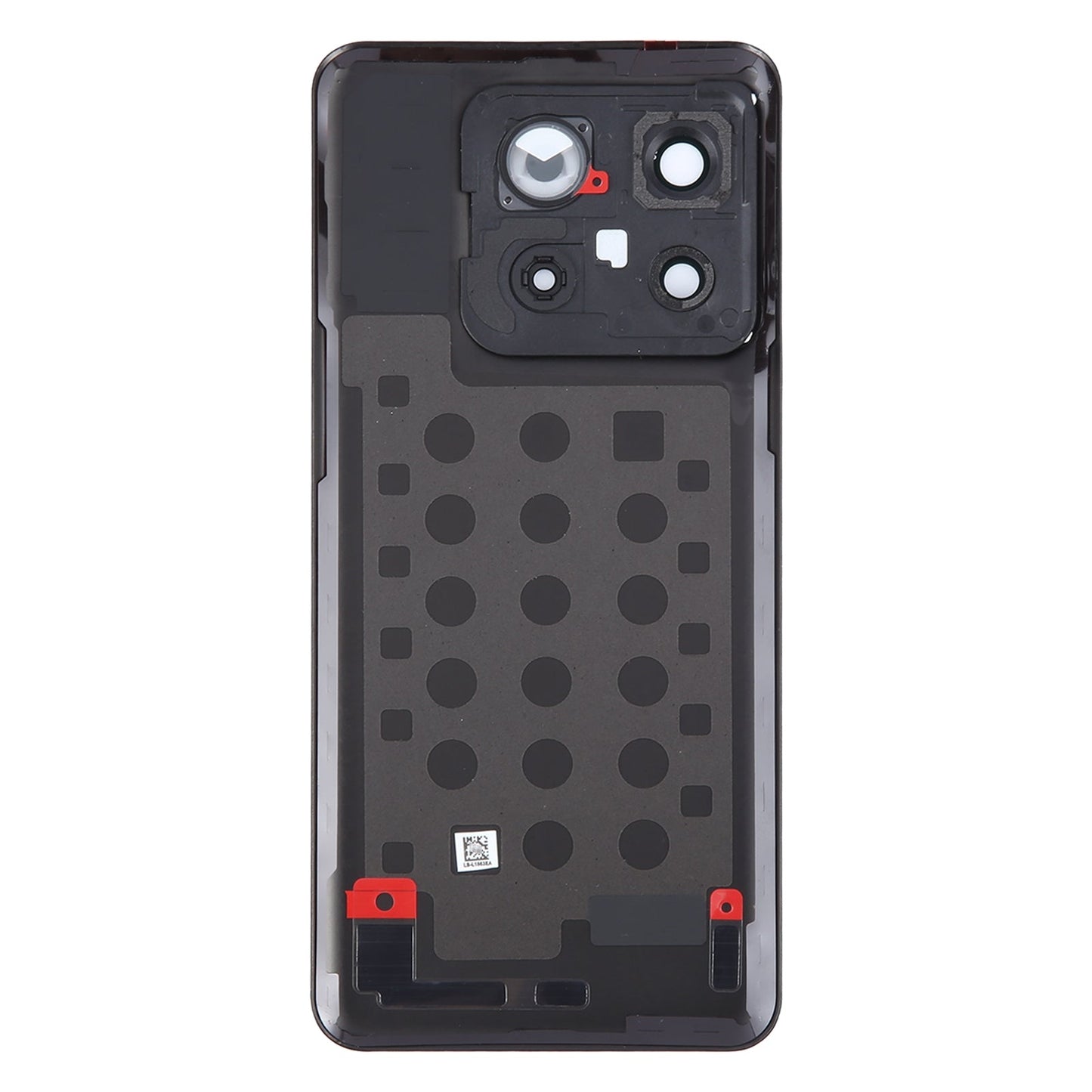 For OnePlus 10T Battery Back Cover with Camera Lens Cover(Black)