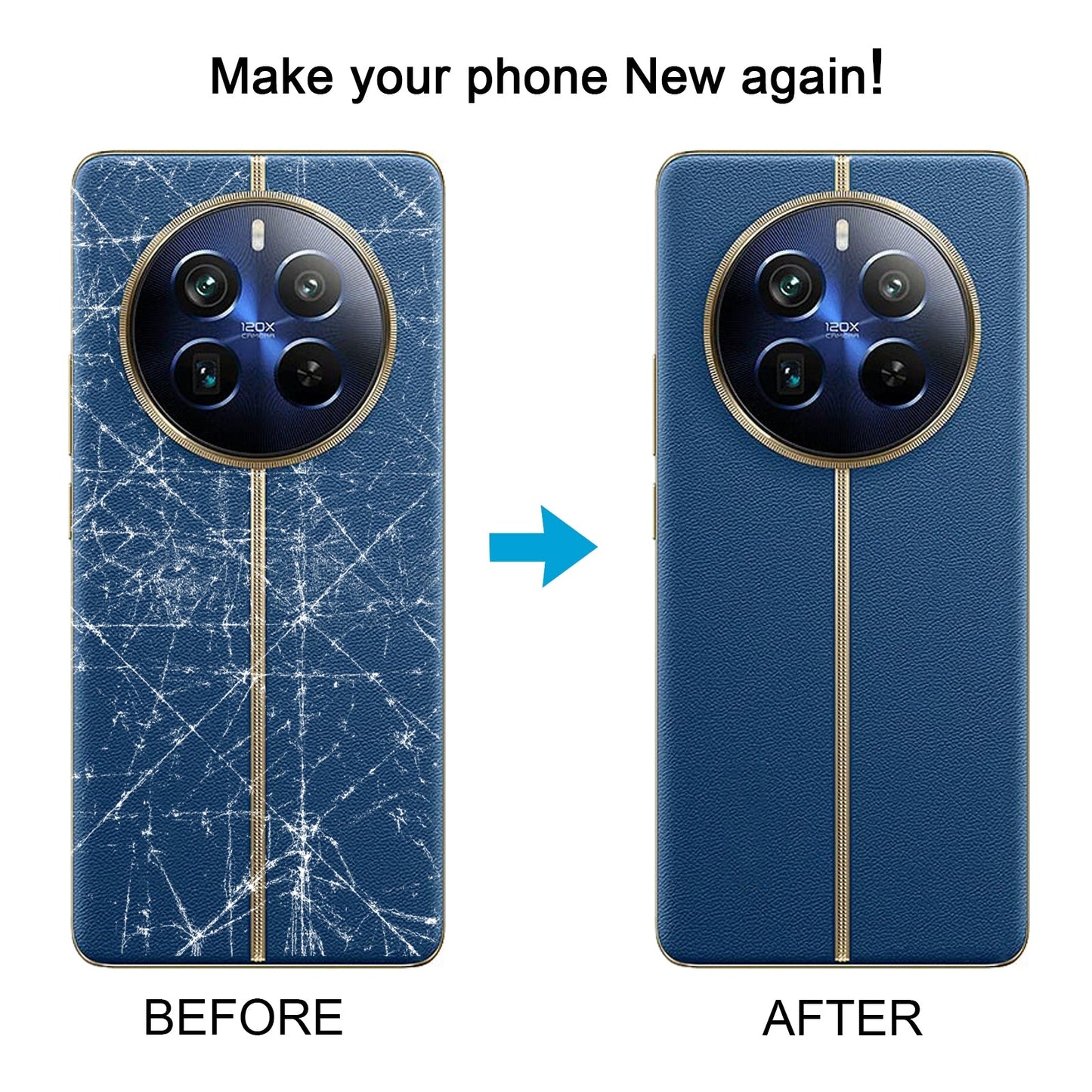 For Realme 12 Pro+ Original Battery Back Cover with Camera Lens Cover(White)