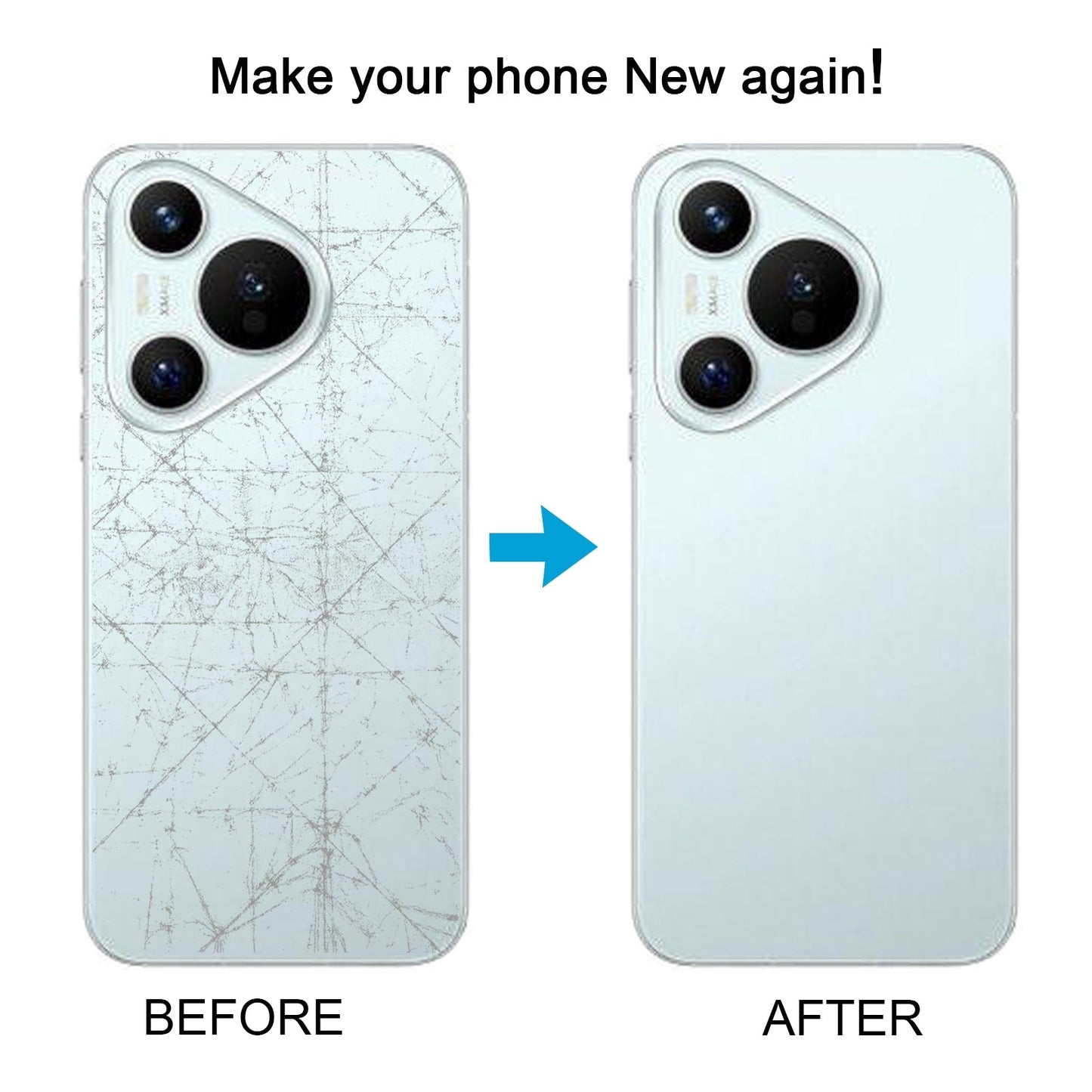 For Huawei Pura 70 Pro+ Battery Back Cover(White)