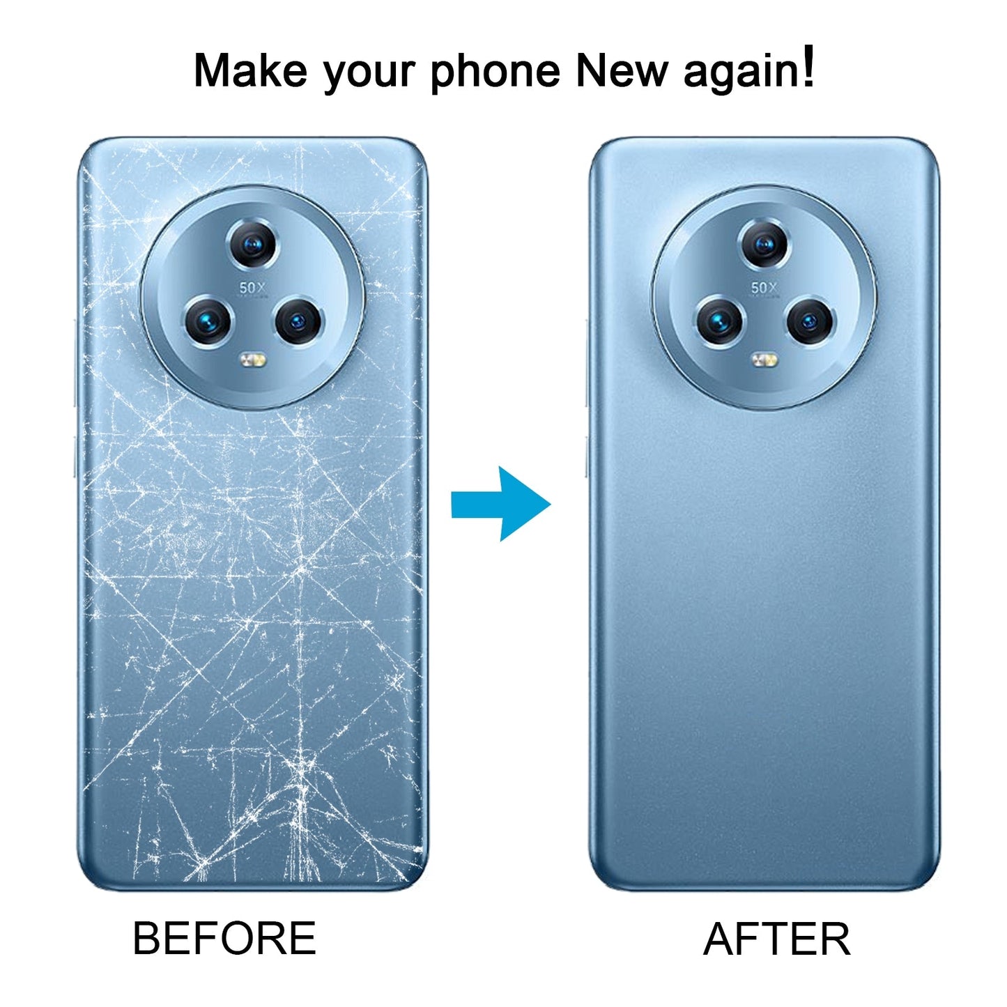 For Honor Magic5 Battery Back Cover(Blue)