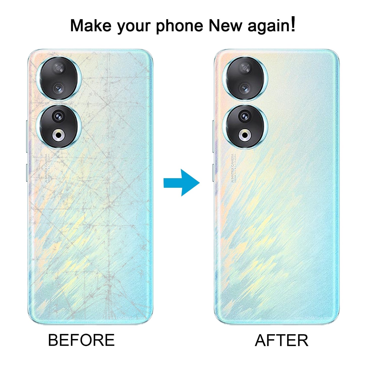 For Honor 90 Battery Back Cover with Camera Lens(Black)