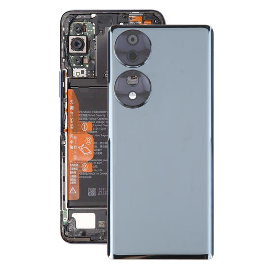 For Honor 70 Battery Back Cover with Camera Lens(Black)